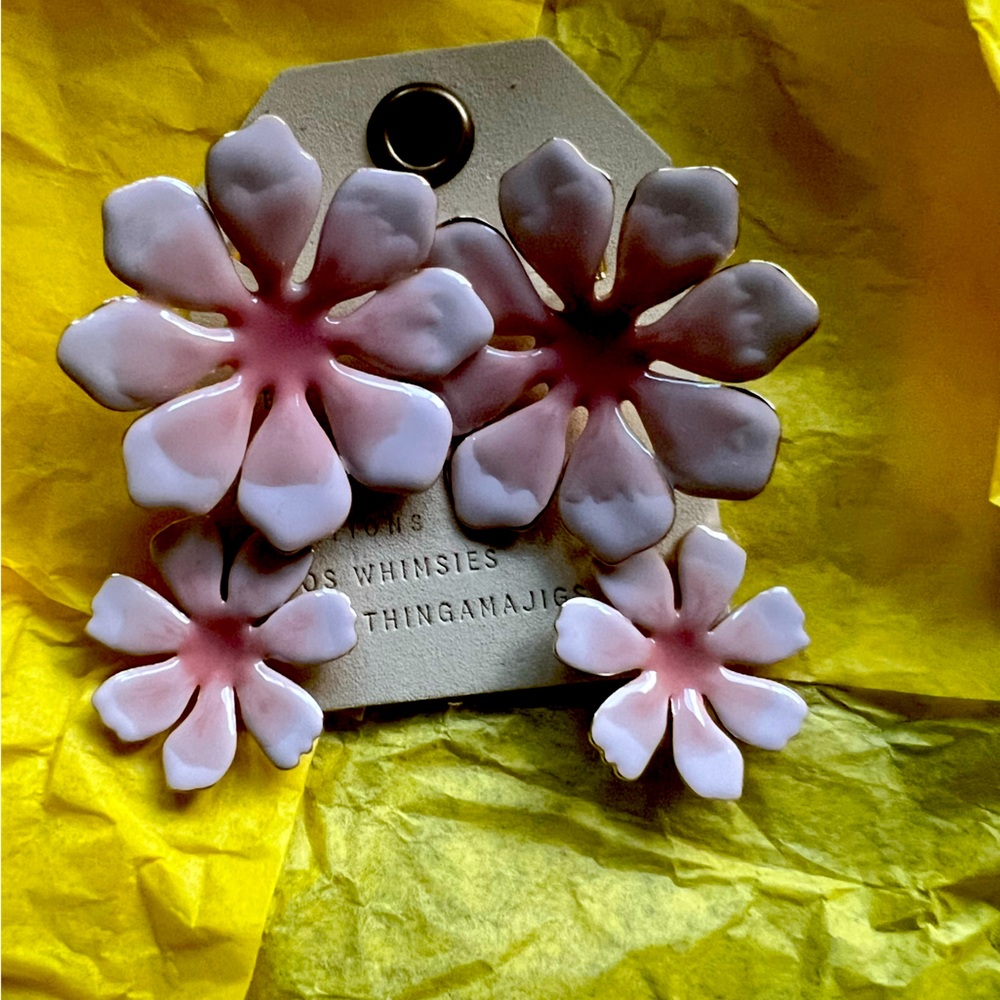 Anthropologie flower earrings